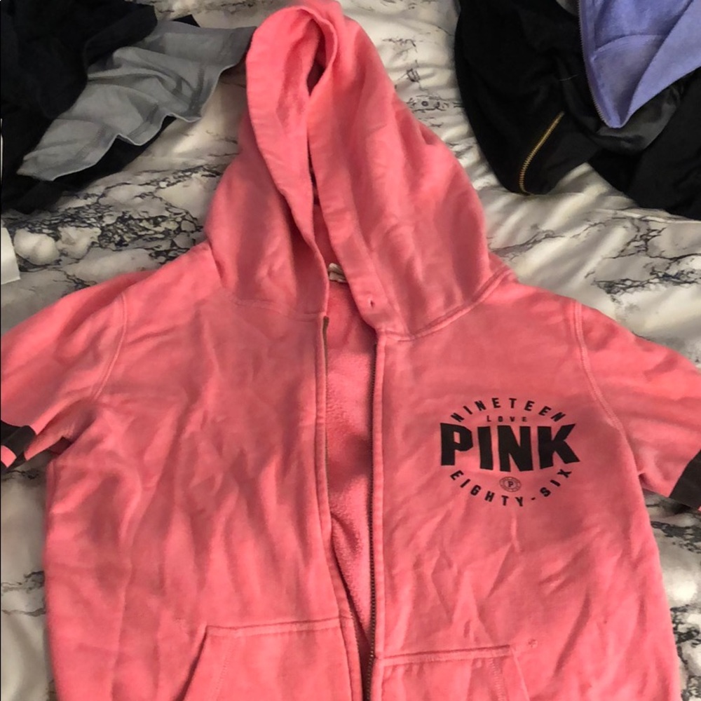 PINK zip up sweatshirt